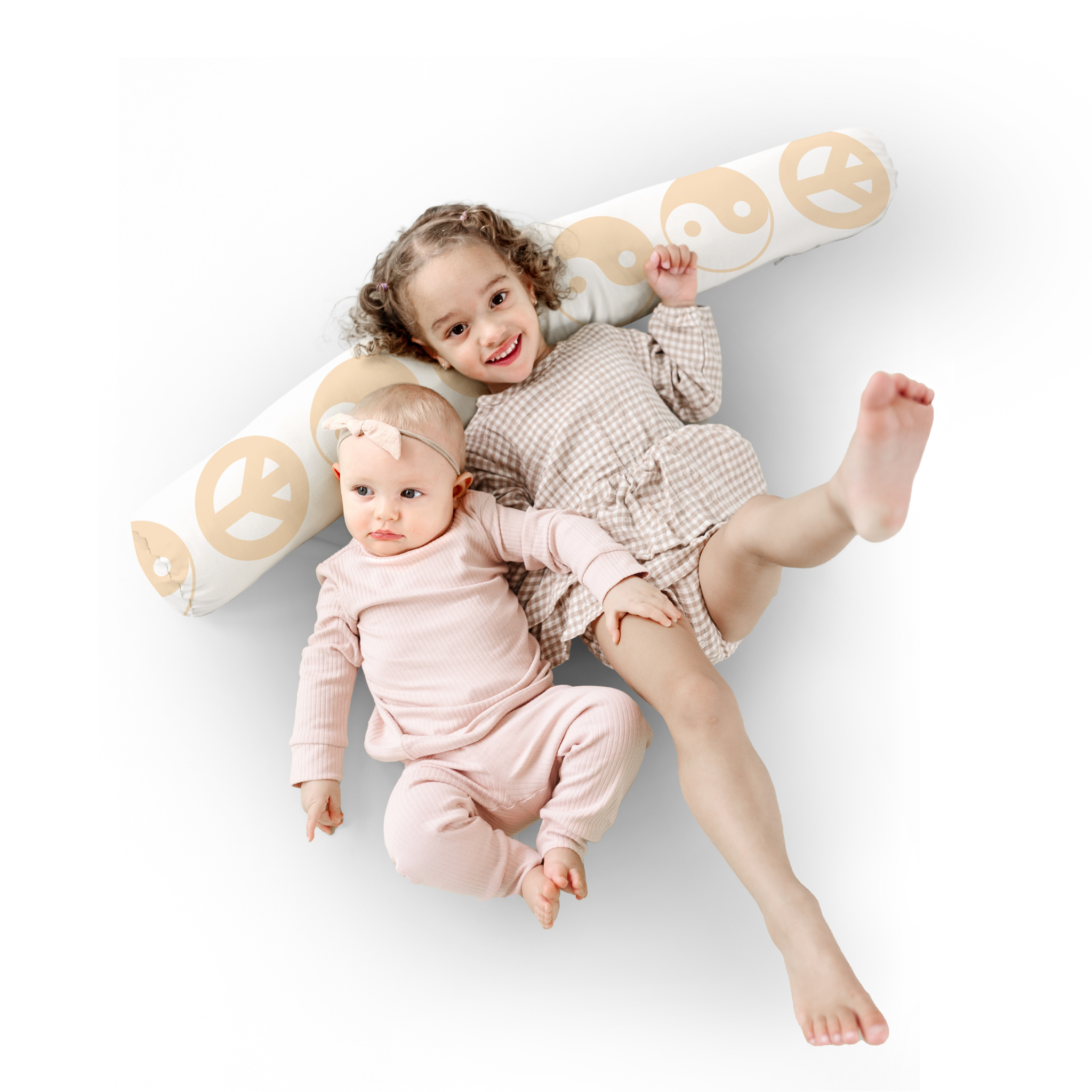 Toki Mats White Yin Yang Support Pillow