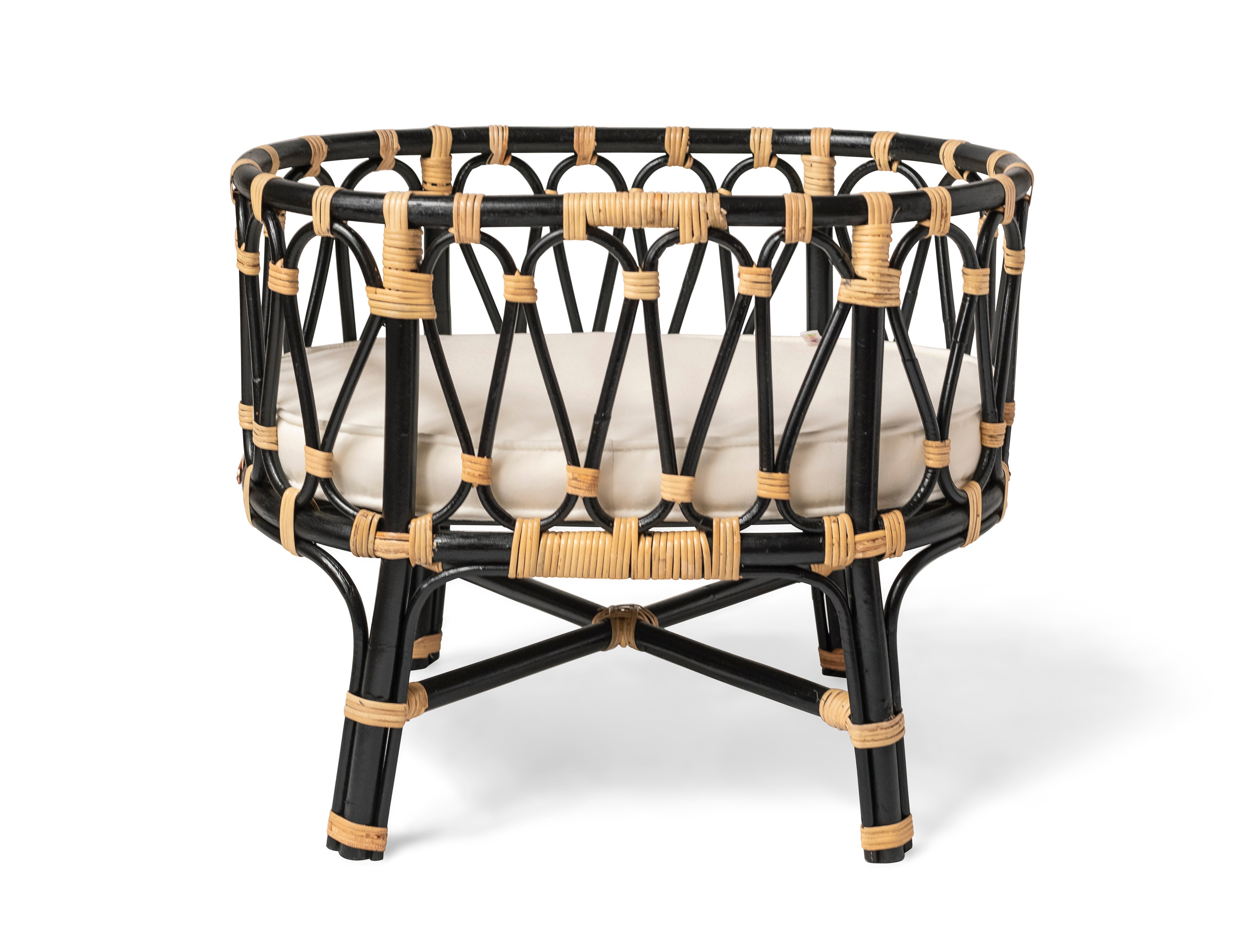 Poppie Toys Poppie Crib Black Edition Front View