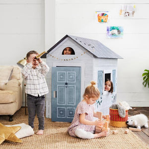 Make it Cute Cottage Cardboard Playhouse lifestyle