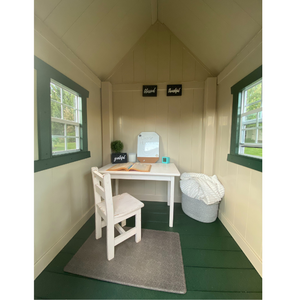 Play Station Vinyl Swing Set with Playhouse