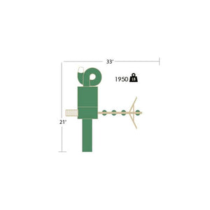 Star Swingsets Super Star Playground In Vinyl Dimensions