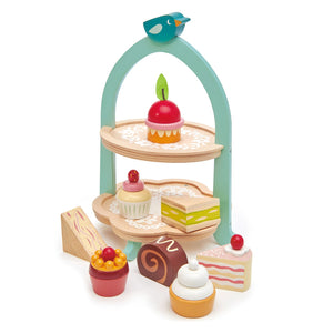 Tender Leaf Birdie Afternoon Tea Stand cookies
