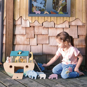 Tender Leaf Noah’s Wooden Ark girl playing