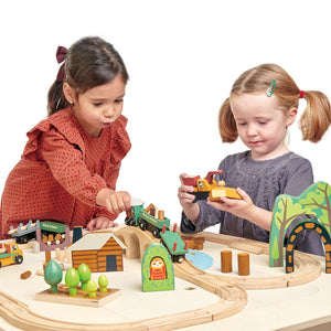 Tender Leaf Wild Pines Train Set kids playing