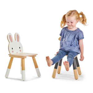 Tender Leaf Forest Rabbit Chair girl sitting