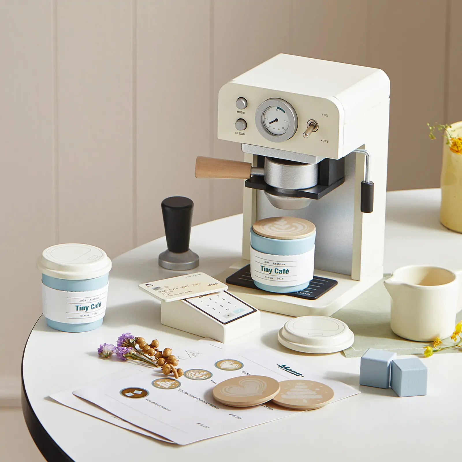 Tiny Land® Wooden Café Play Set for Kids