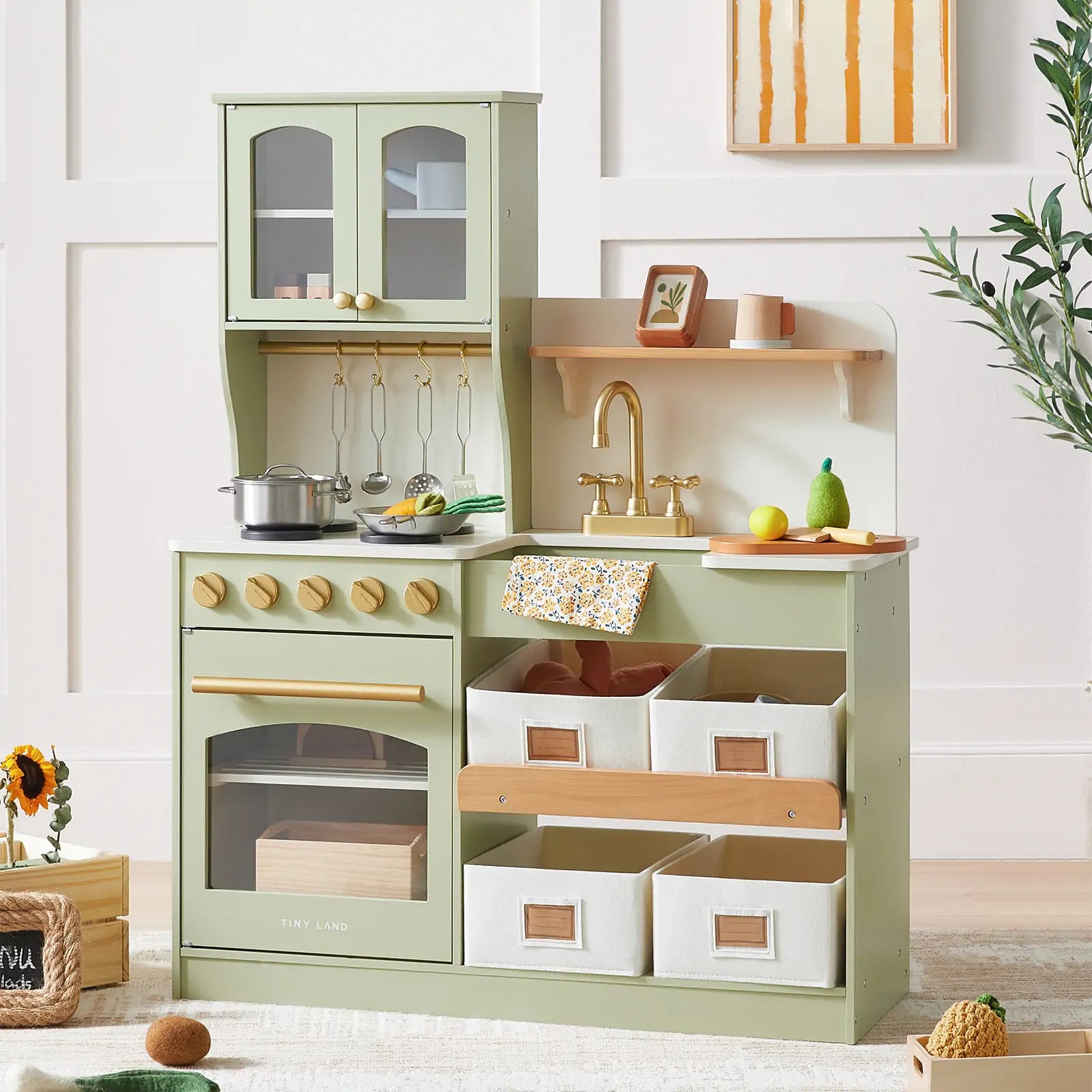 Tiny Land® Play Kitchen | Green