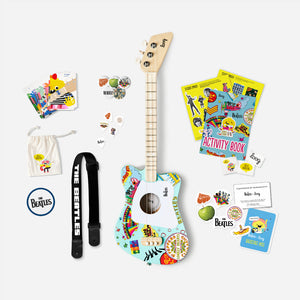 Beatles + Loog Teal Mini Guitar