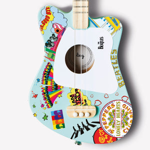 Beatles + Loog Teal Mini Guitar