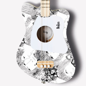 Beatles + Loog White Mini Guitar