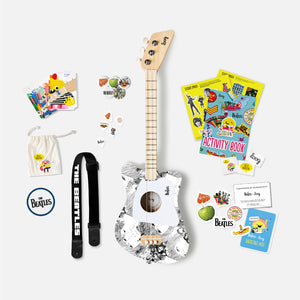Beatles + Loog White Mini Guitar