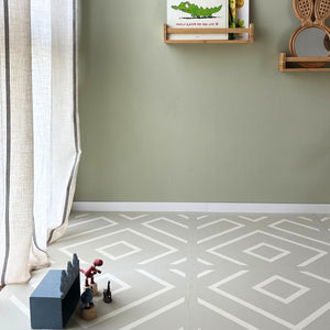 Modern Blocks Play Mat | Soft Sage