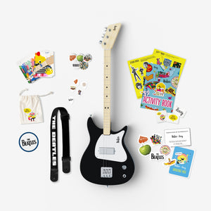 Beatles + Loog Black Electric Guitar