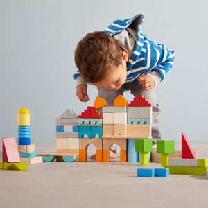 HABA Colored Building Blocks | 85 Piece Set