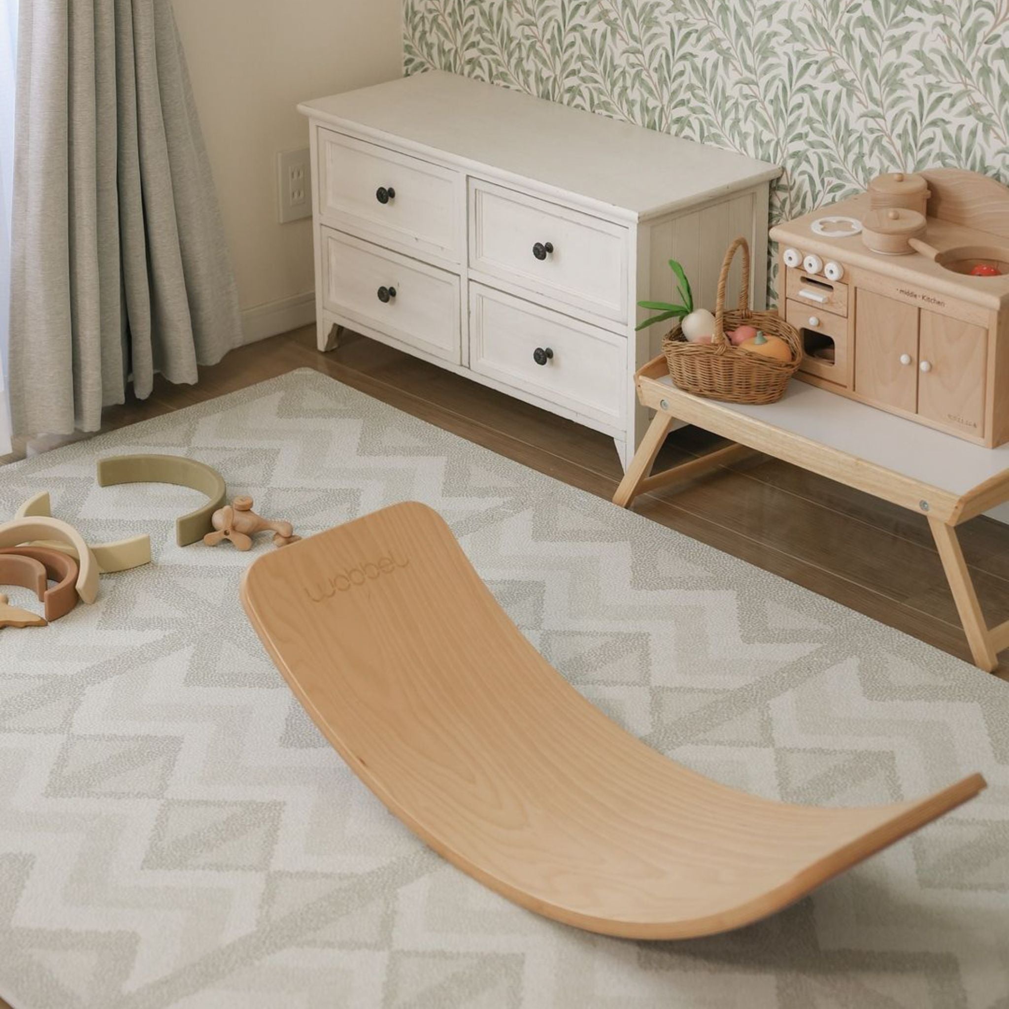 Kilim Play Mat | Feather Gray