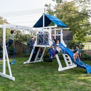 starburst swing set with monkey bars