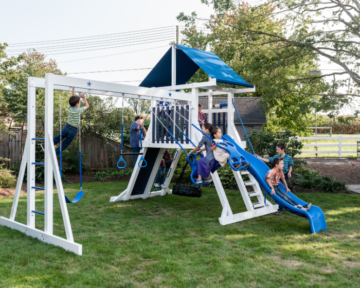 starburst swing set with monkey bars