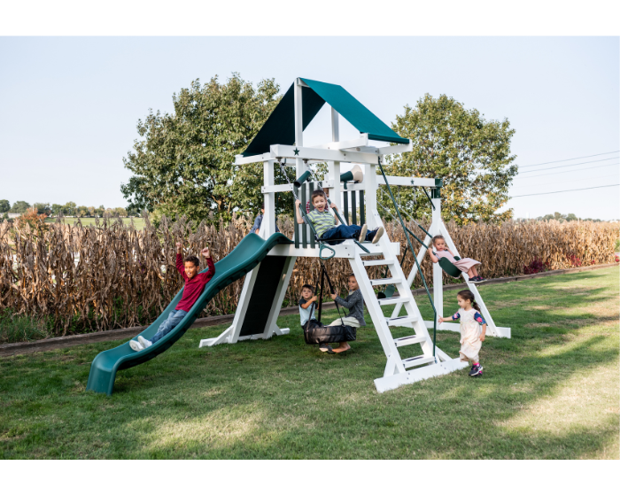 wishing star vinyl swing set