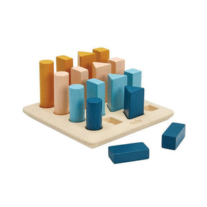 PlanToys Geometric Peg Board - Orchard Corner View
