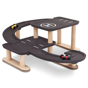 PlanToys Race N Play Parking Garage Corner View