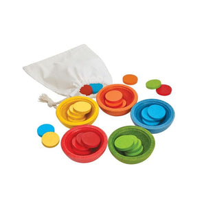 PlanToys Sort & Count Cups Corner View