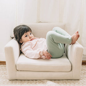 Wonder & Wise Baby Square Chair in Beige Adorable
