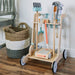 Wonder & Wise Smart Wooden Cleaning Cart Front Side View