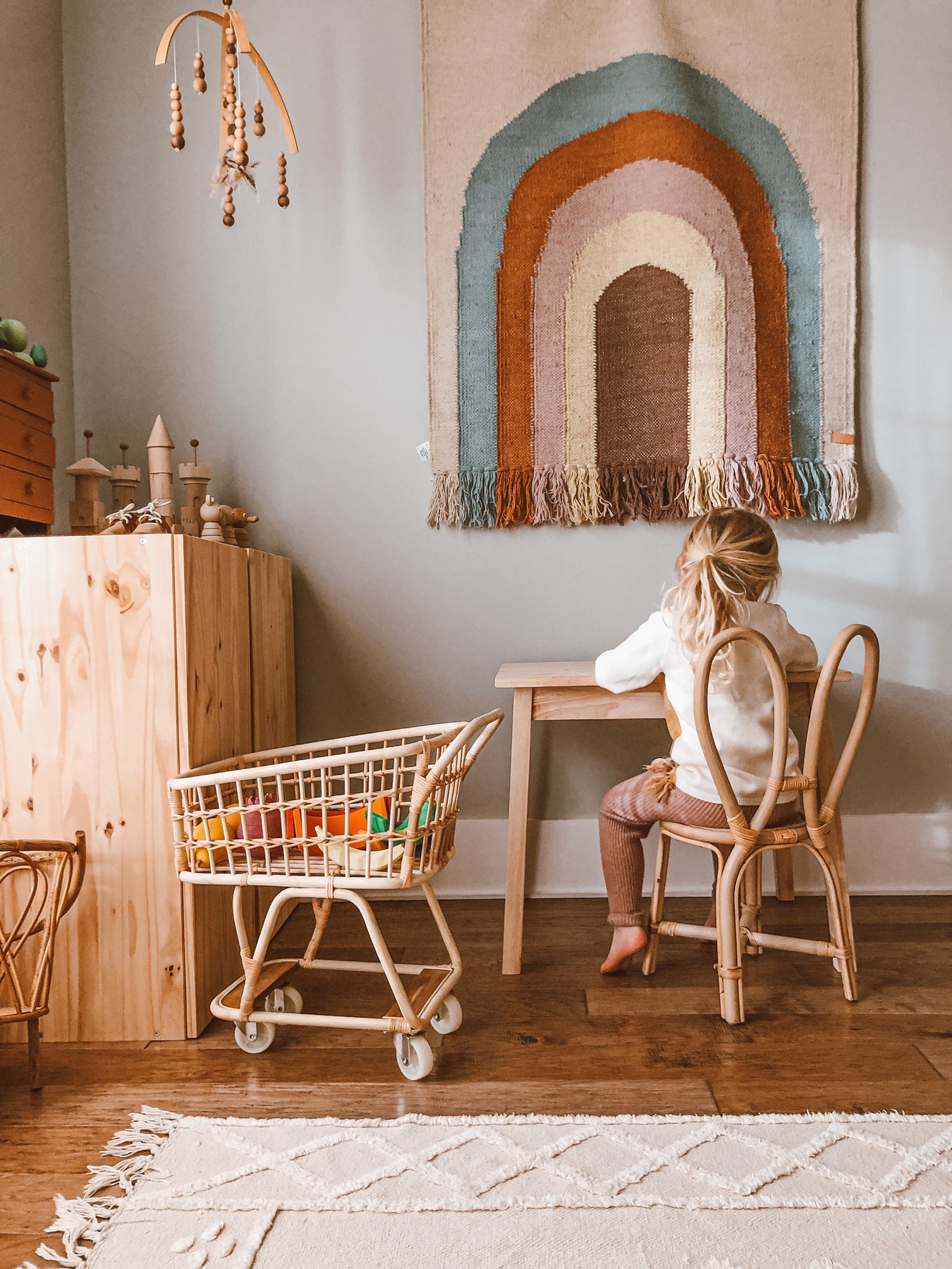 Poppie Toys Rattan Kids Furniture