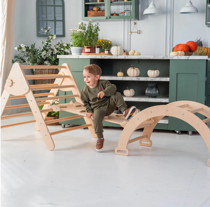 Wood and Hearts Montessori Climbers