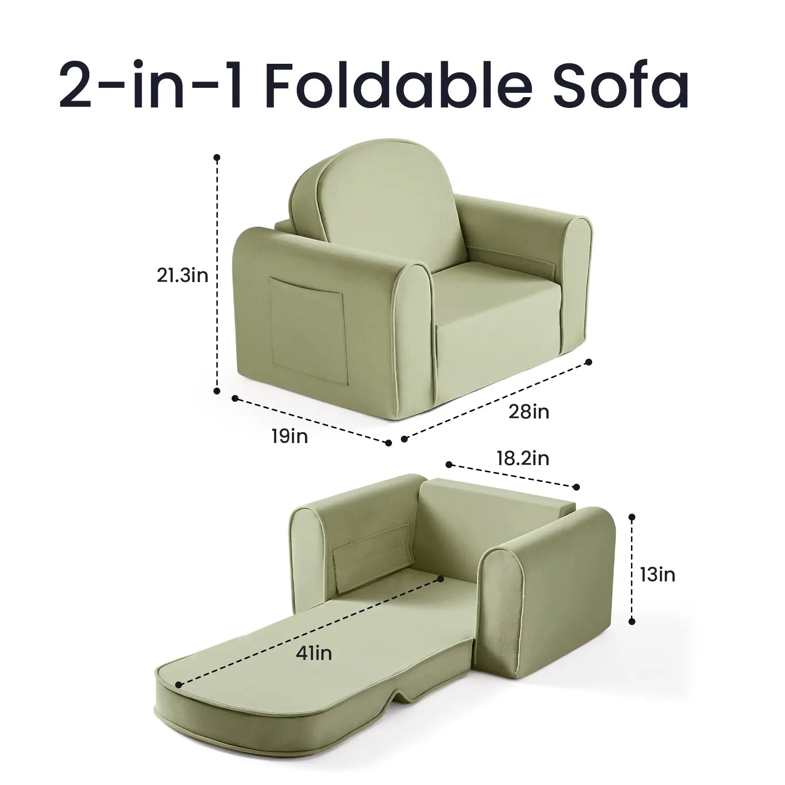 GentleSnug Kid Chair | Sage