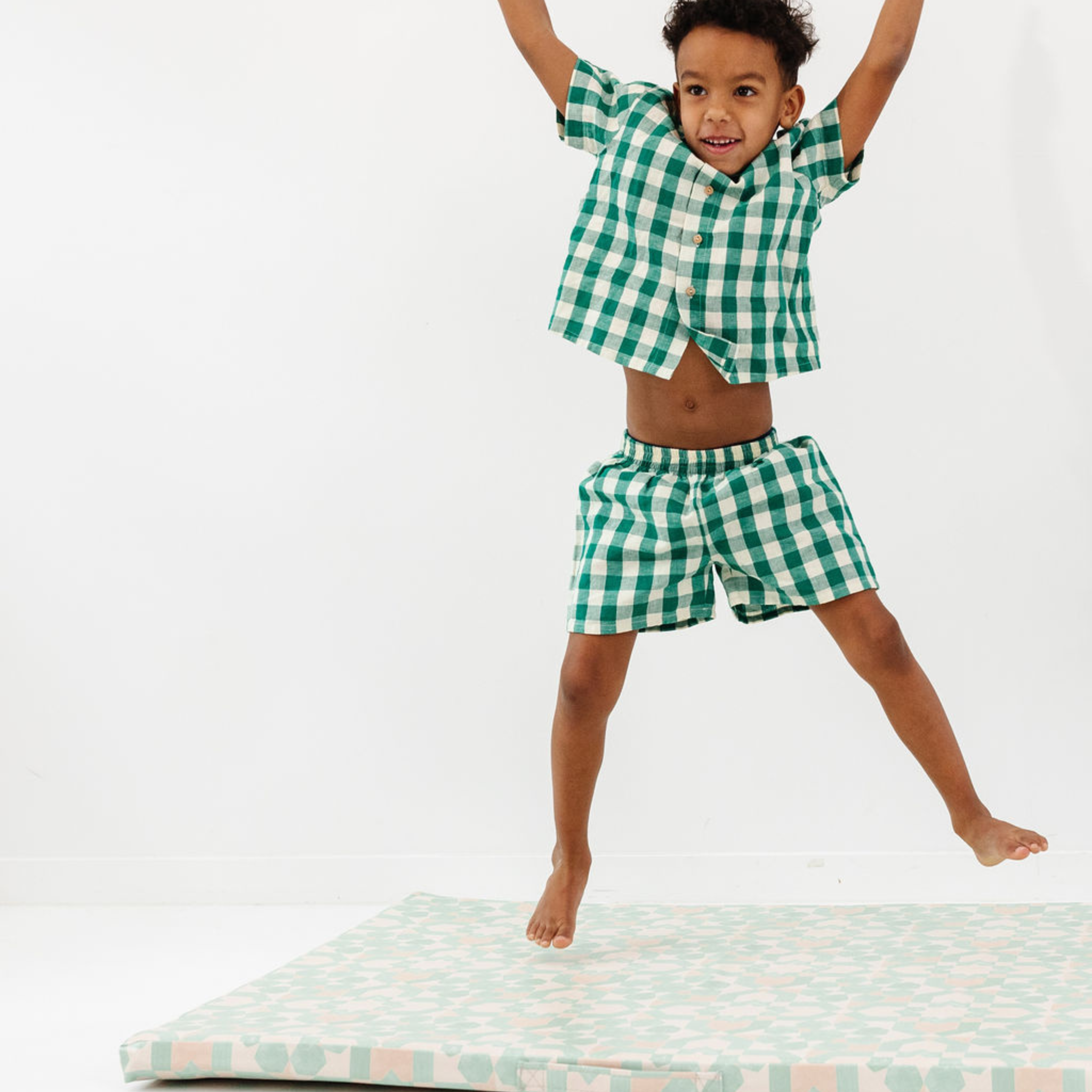 Toki Mats Green Tile Play Cushion