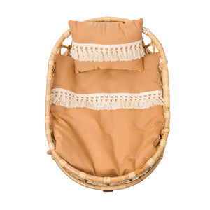 Poppie Toys Poppie Crib + Bedding Set ClayPoppie Toys Poppie Crib + Bedding Set Clay