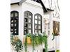 2mamabees reign two story playhouse with slide and swing black and white two story playhouse