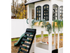 2mamabees reign two story playhouse with slide and swing black and white two story playhouse