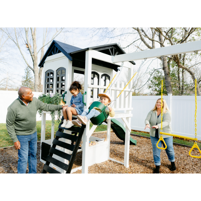 reign two story swing set