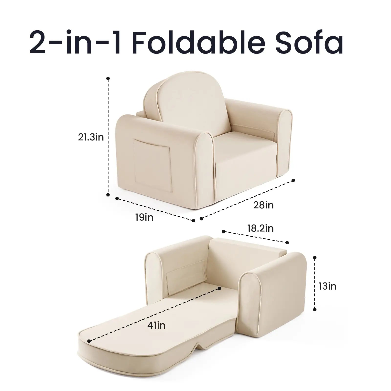 GentleSnug Kid Chair | Beige