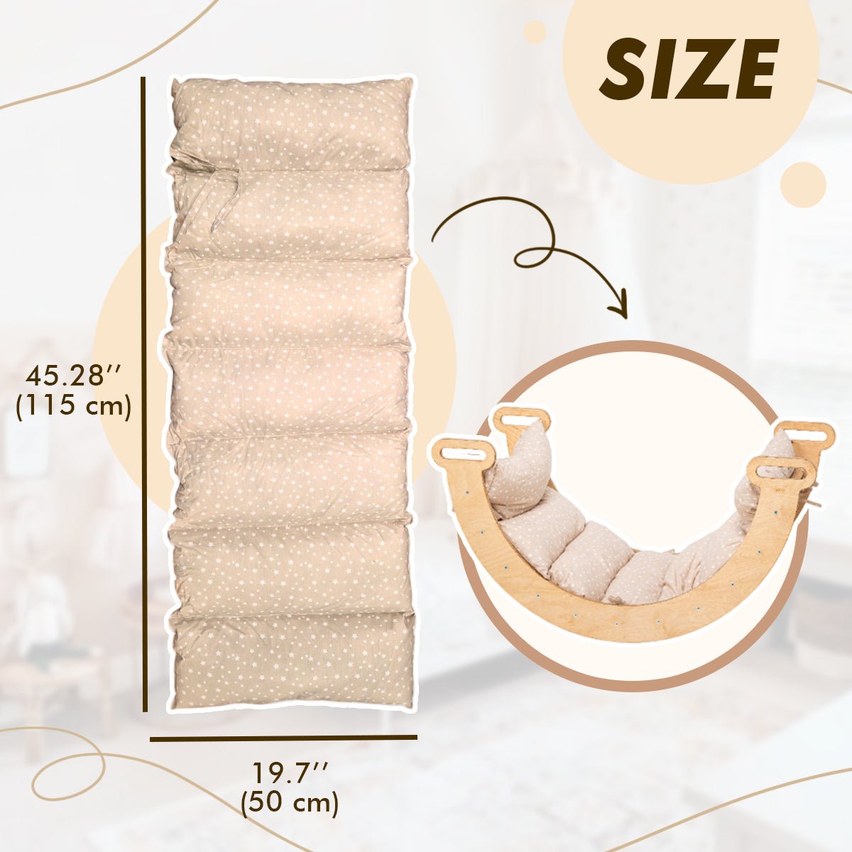3in1 Climbing Set: Arch + Slide + Cushion