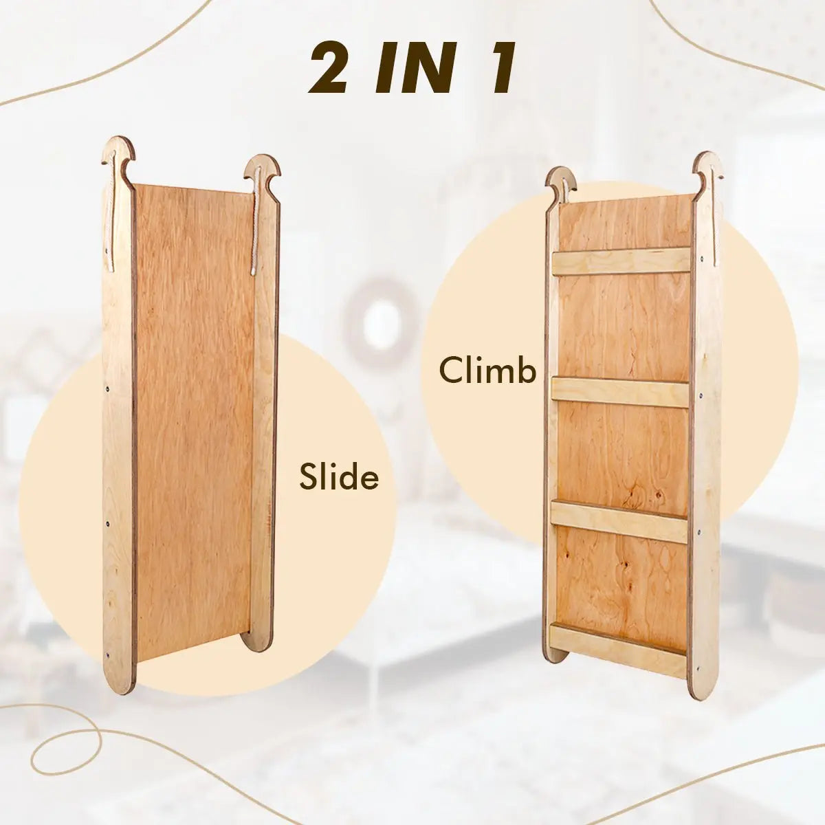 3in1 Climbing Set: Arch + Slide + Cushion