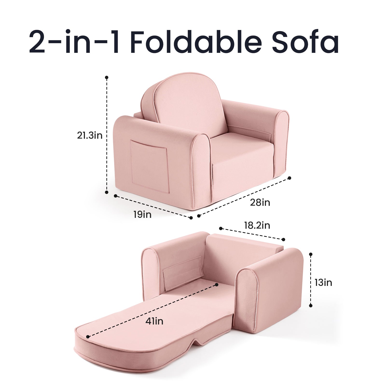 GentleSnug Kid Chair | Pink