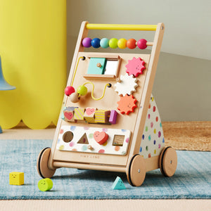Tiny Land®  Wooden Activity Walker | Rainbow