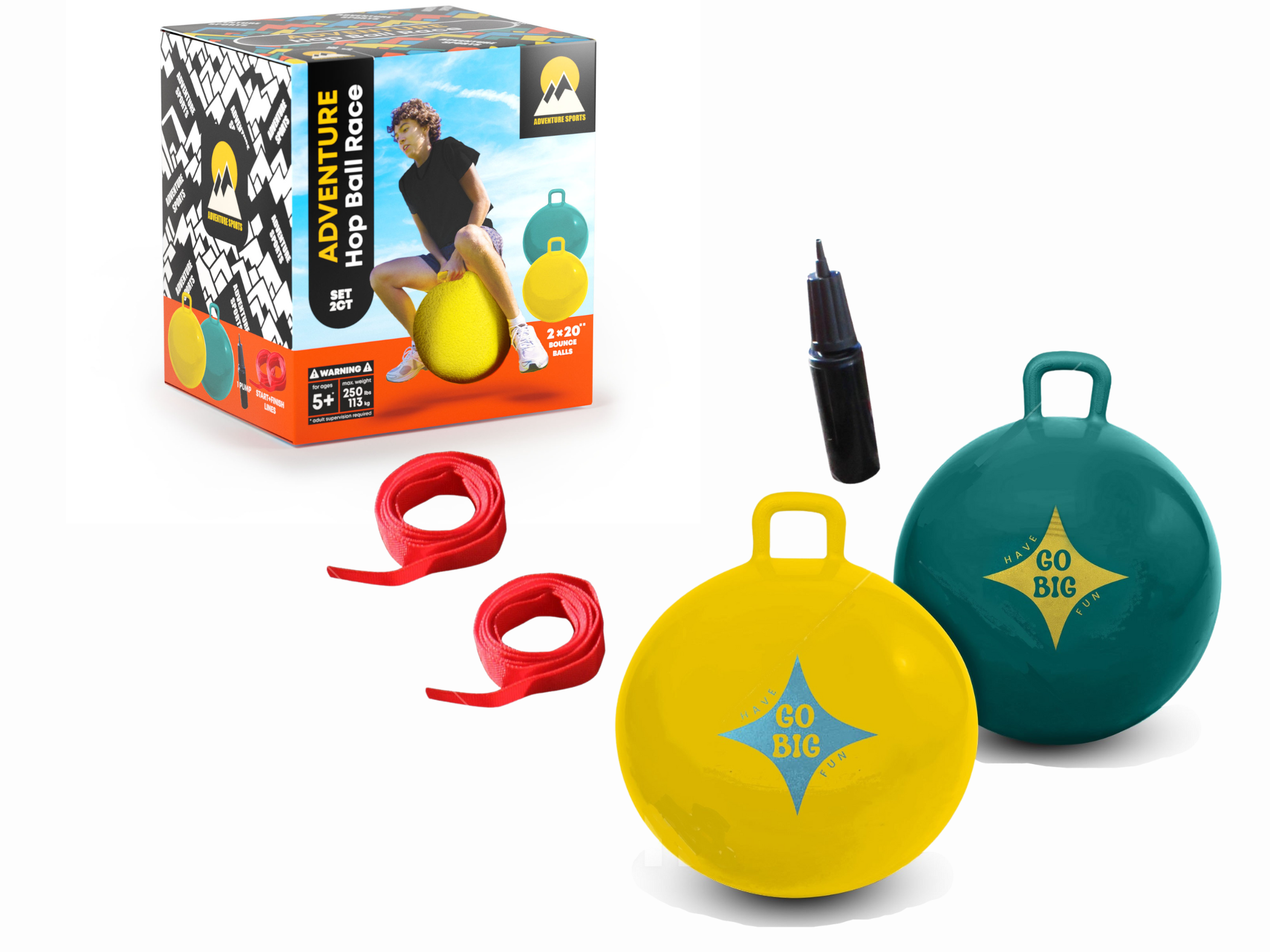 Set of 2 Hop Ball Race