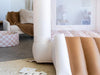 Bouncee Bloom White Bounce House Up Closed Slide