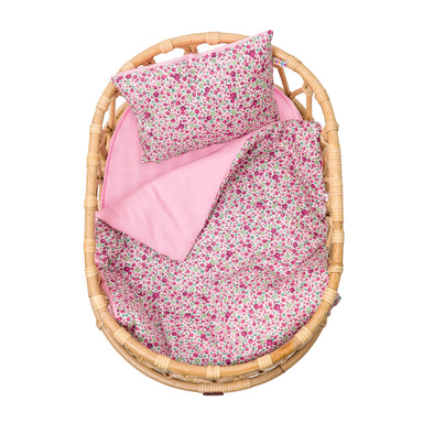Poppie Toys Poppie Crib + Bedding Set Pink