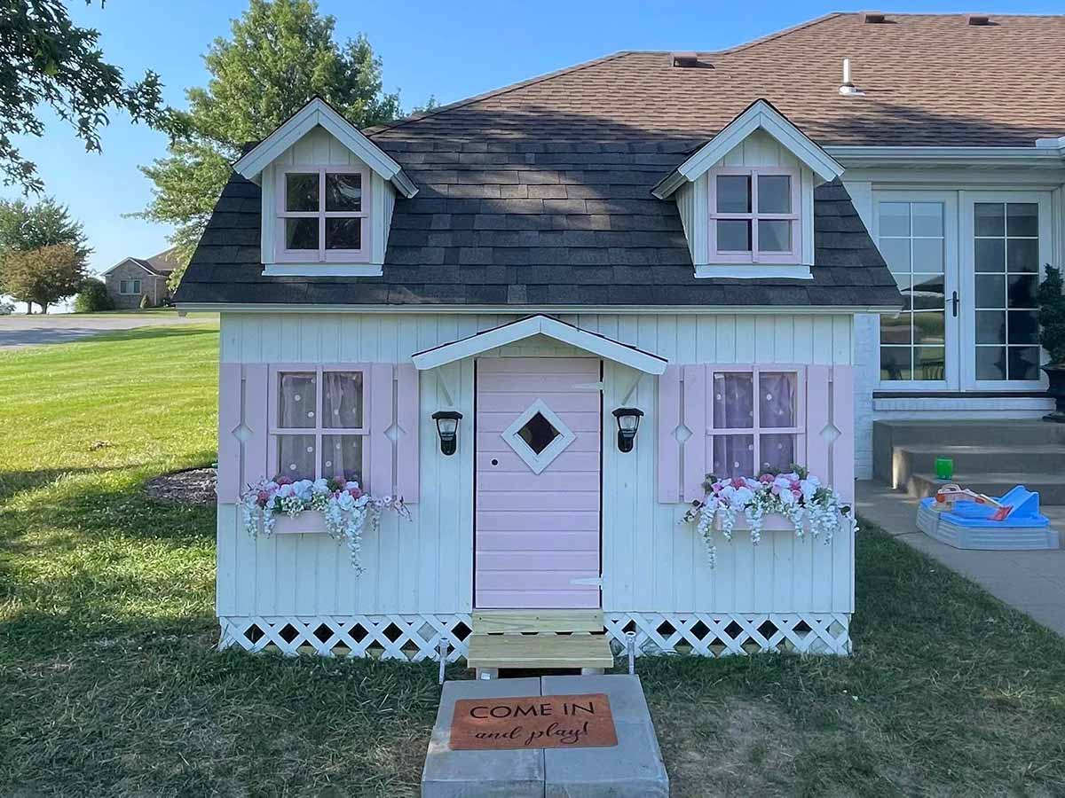 Little Farmhouse DIY Wooden Playhouse Kit