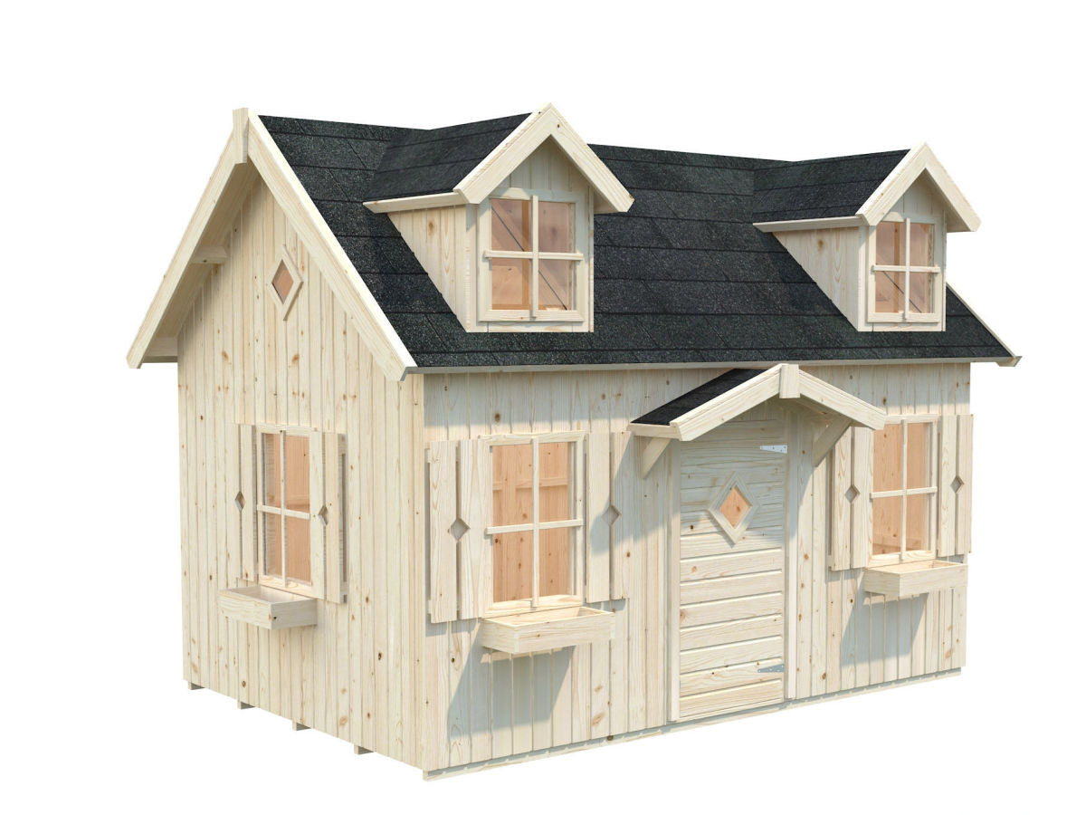 Little Farmhouse DIY Wooden Playhouse Kit