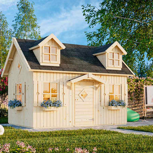 Little Farmhouse DIY Wooden Playhouse Kit