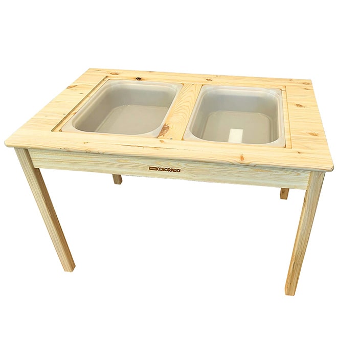 Little Colorado 18 Natural Sensory Table with Bins