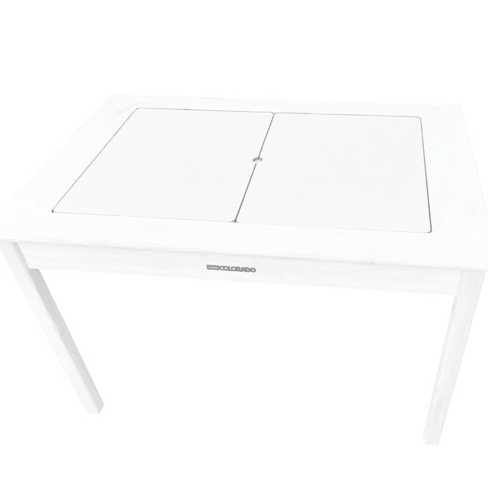 Little Colorado 18 White Sensory Table with Bins