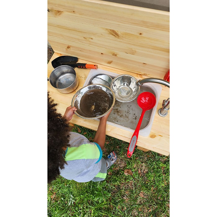 Little Colorado Mud Kitchen With Faucet Lifestyle 2