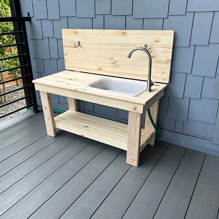 Little Colorado Mud Kitchen With Faucet Lifestyle 7